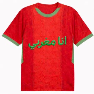 T-shirt Maroc “Ana Maghribi” – Édition Rouge & Vert